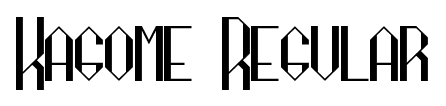 Kagome Regular font